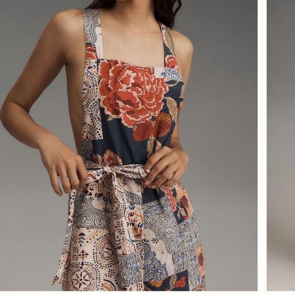 Let Me Be Patchwork Printed Overalls by Anthropologie - Picture 3 of 7